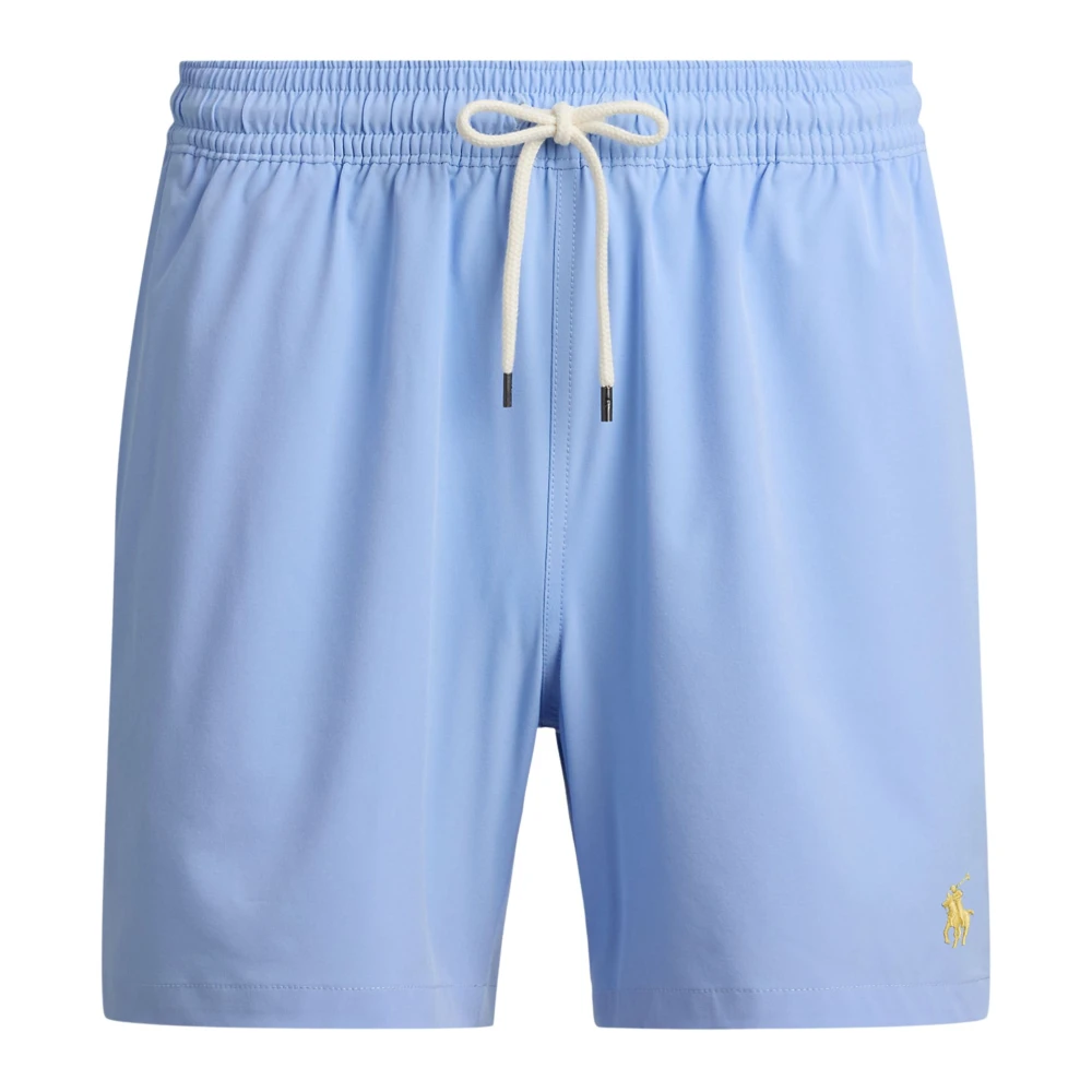 Ralph Lauren Men's Blue Traveler Swim Boxer - Beachwear - L - Swimwear
