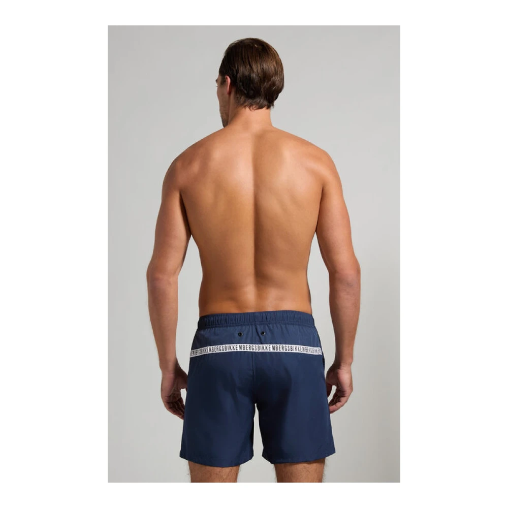 Bikkembergs Blauwe Logo Zwembroek Blue Heren