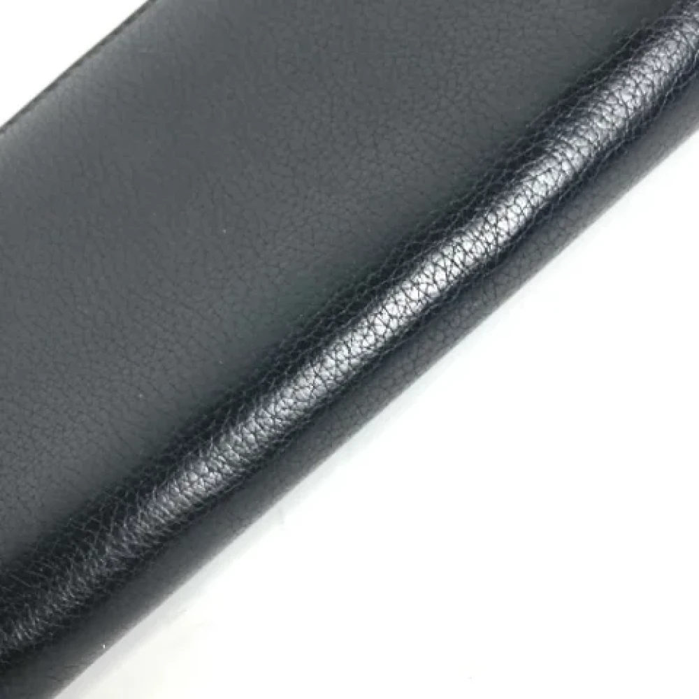 Gucci Vintage Pre-owned Leather wallets Black Dames