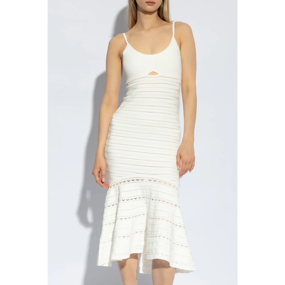 Victoria Beckham Jurk met bandjes White Dames