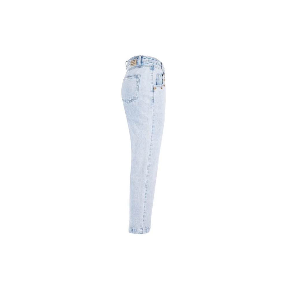 YES ZEE Straight Jeans Blue Dames