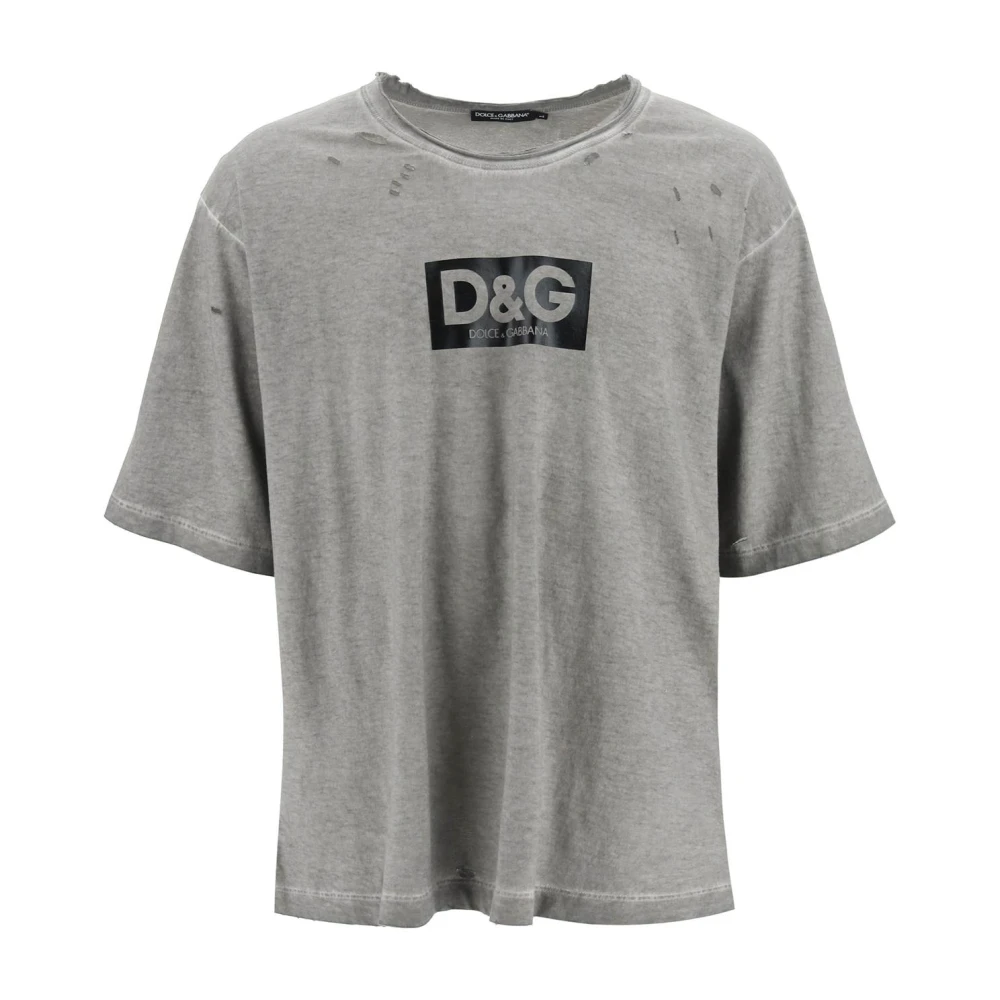 Dolce & Gabbana T-Shirts Gray Heren