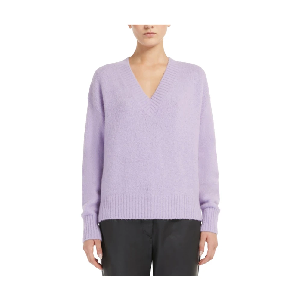 Max Mara Weekend Lila Weekendtrui Elegant Veelzijdig Purple Dames