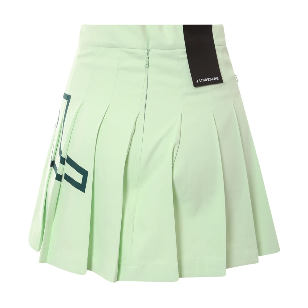 J.LINDEBERG Gerecyclede Plooirok met Shorts Detail Green Dames