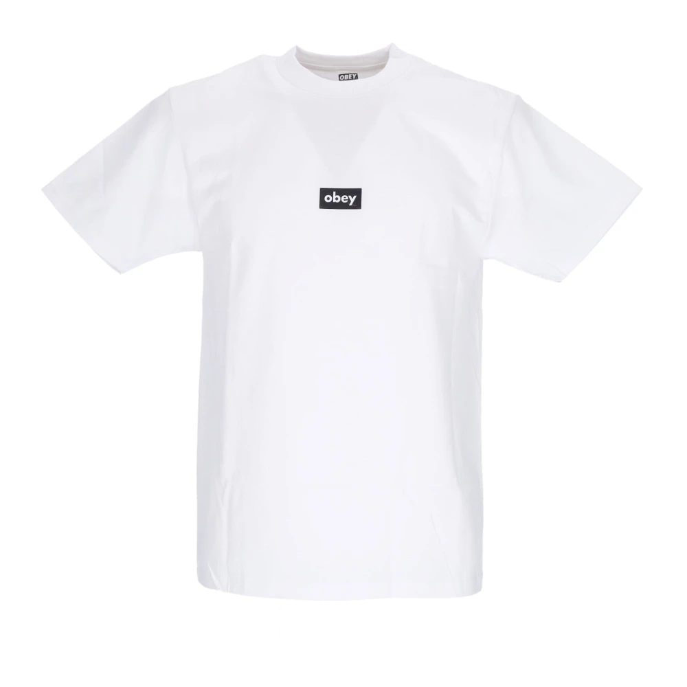 Obey Klassieke Zwarte Bar Heren Tee White Heren