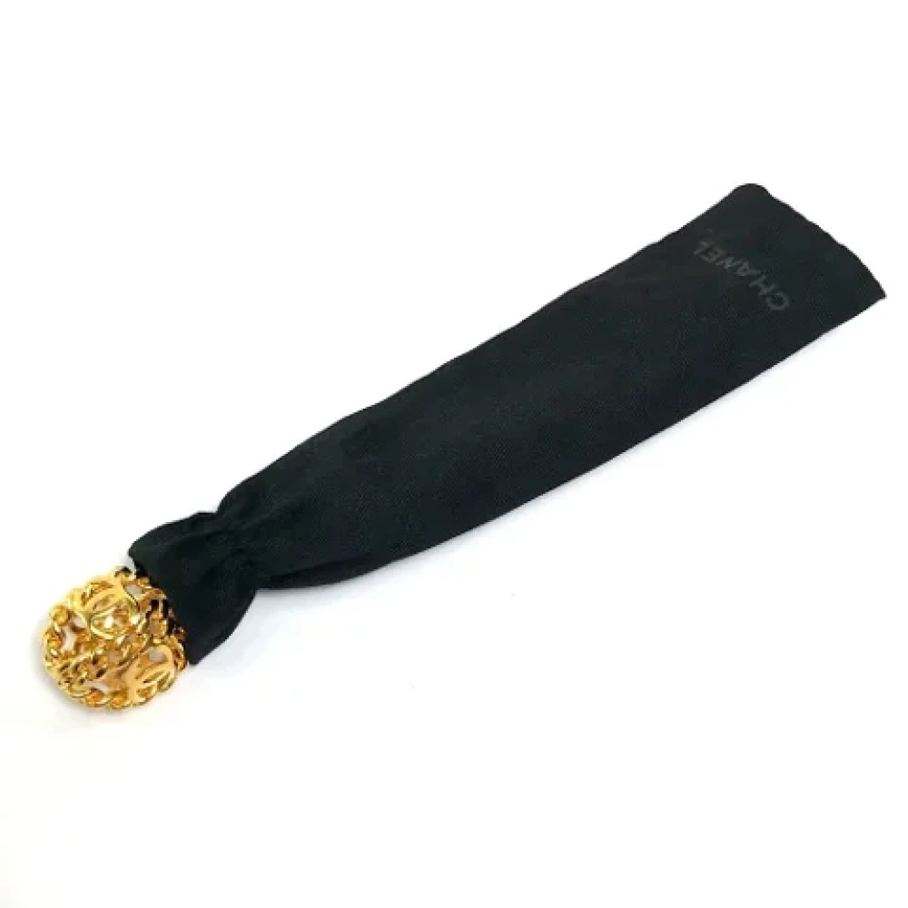 Chanel Vintage Pre-owned Fabric hair-accessories Yellow Dames