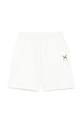 white-elasticated-drawstring-waistband-shorts