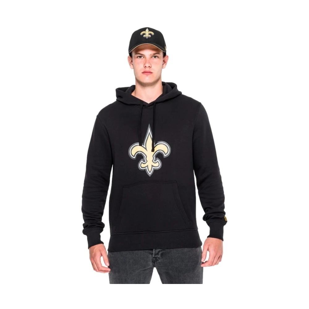 new era Zwarte Saints Team Logo Hoodie Black Heren