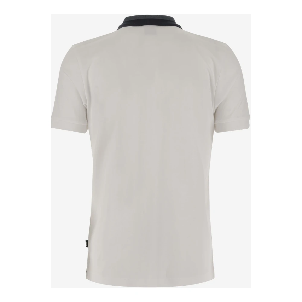 Hugo Boss Katoenen poloshirt met logo White Heren