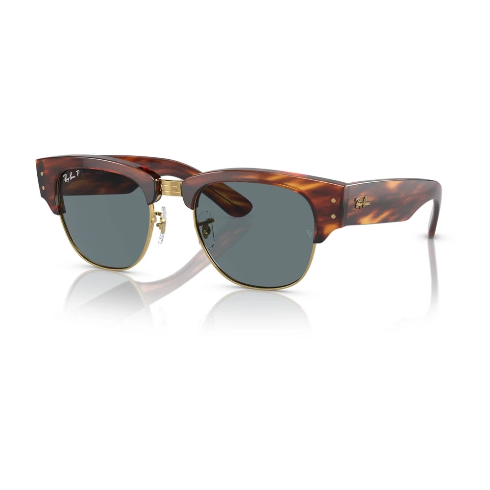 Ray-Ban Fyrkantiga solglasögon Mega Clubmaster Polariserade Brown, Unisex