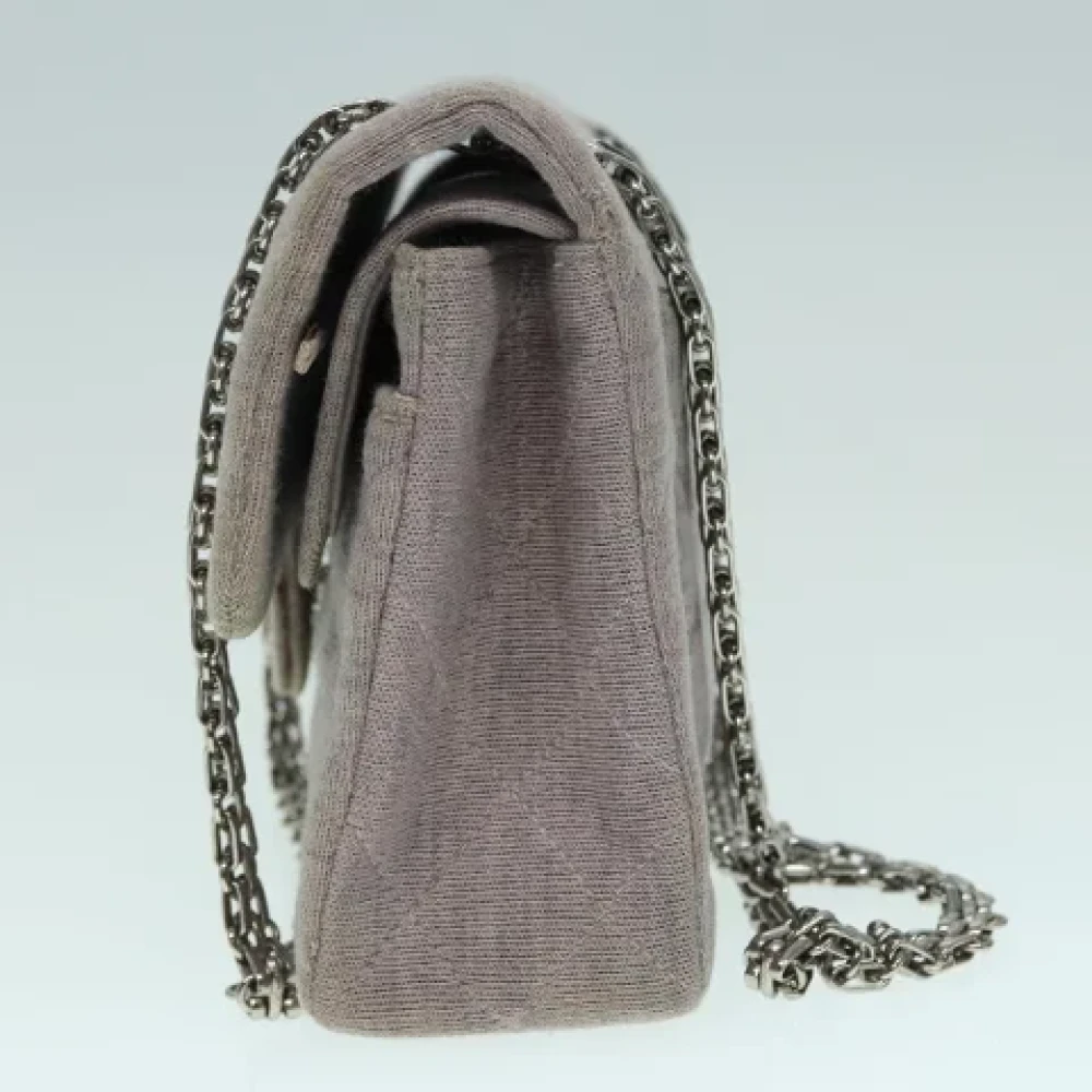 Chanel Vintage Pre-owned Cotton handbags Purple Dames