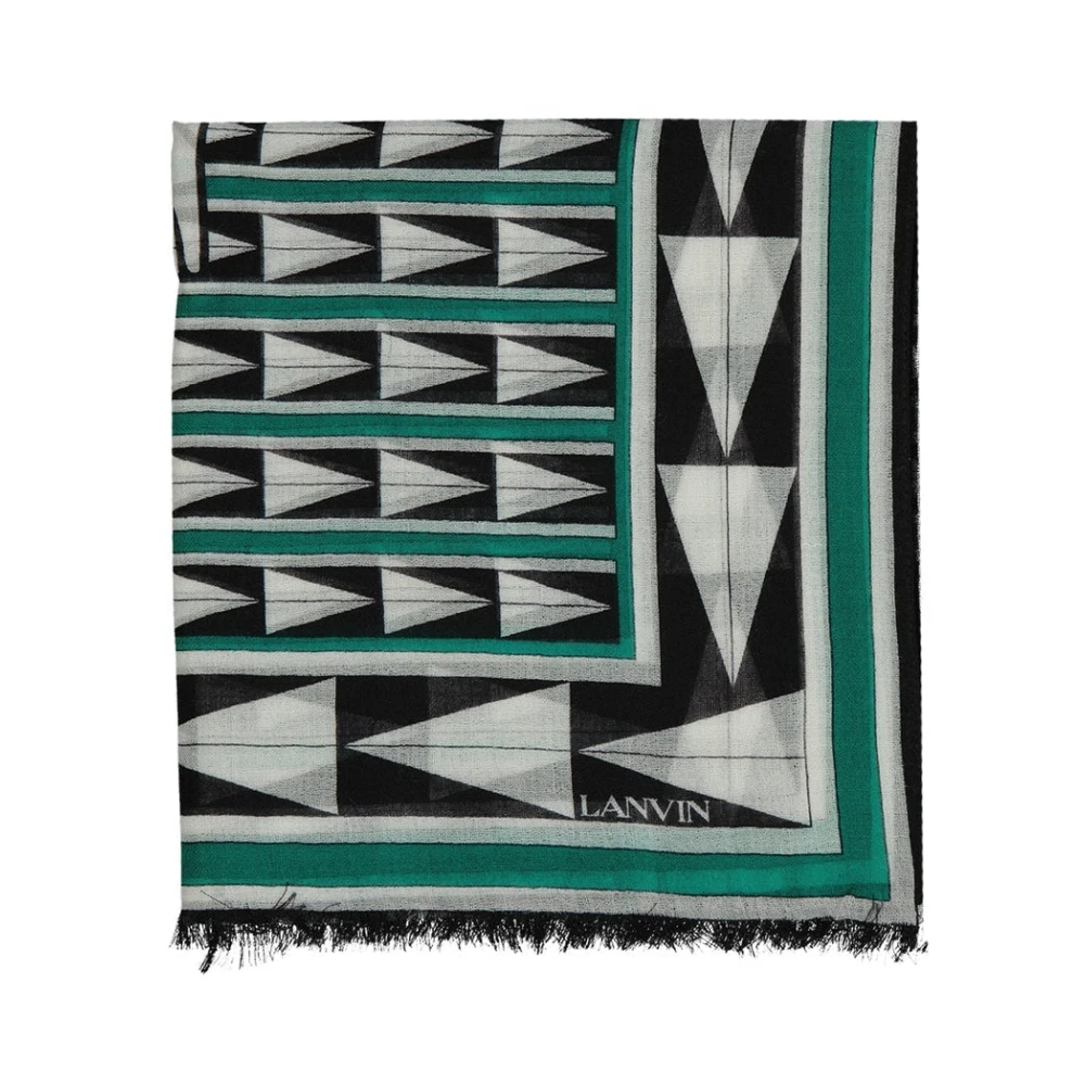 Lanvin Unisex Multicolor Winter Scarves, One Size, Wool Scarf