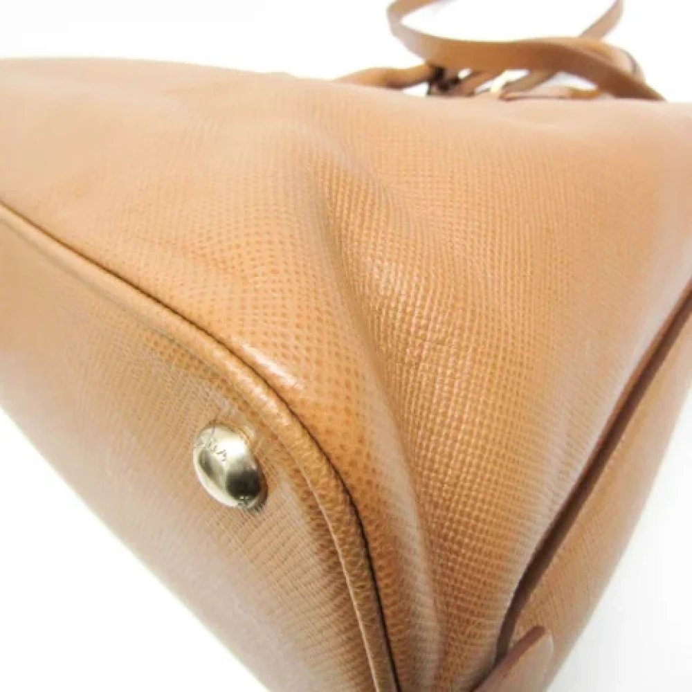 Prada Vintage Pre-owned Leather shoulder-bags Brown Dames