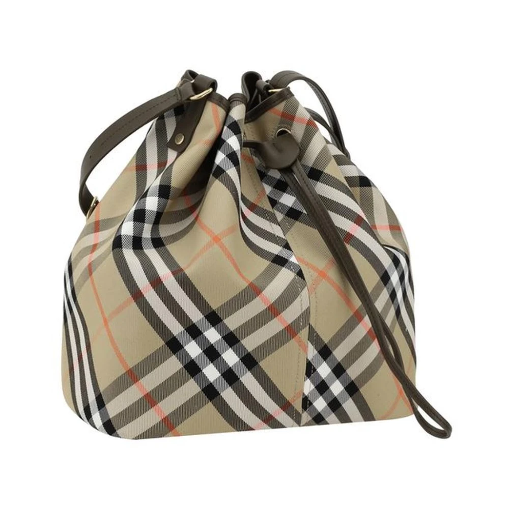 Burberry Stijlvolle geruite emmerzak Beige Dames