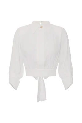 Camicia i georgette con fusciacca