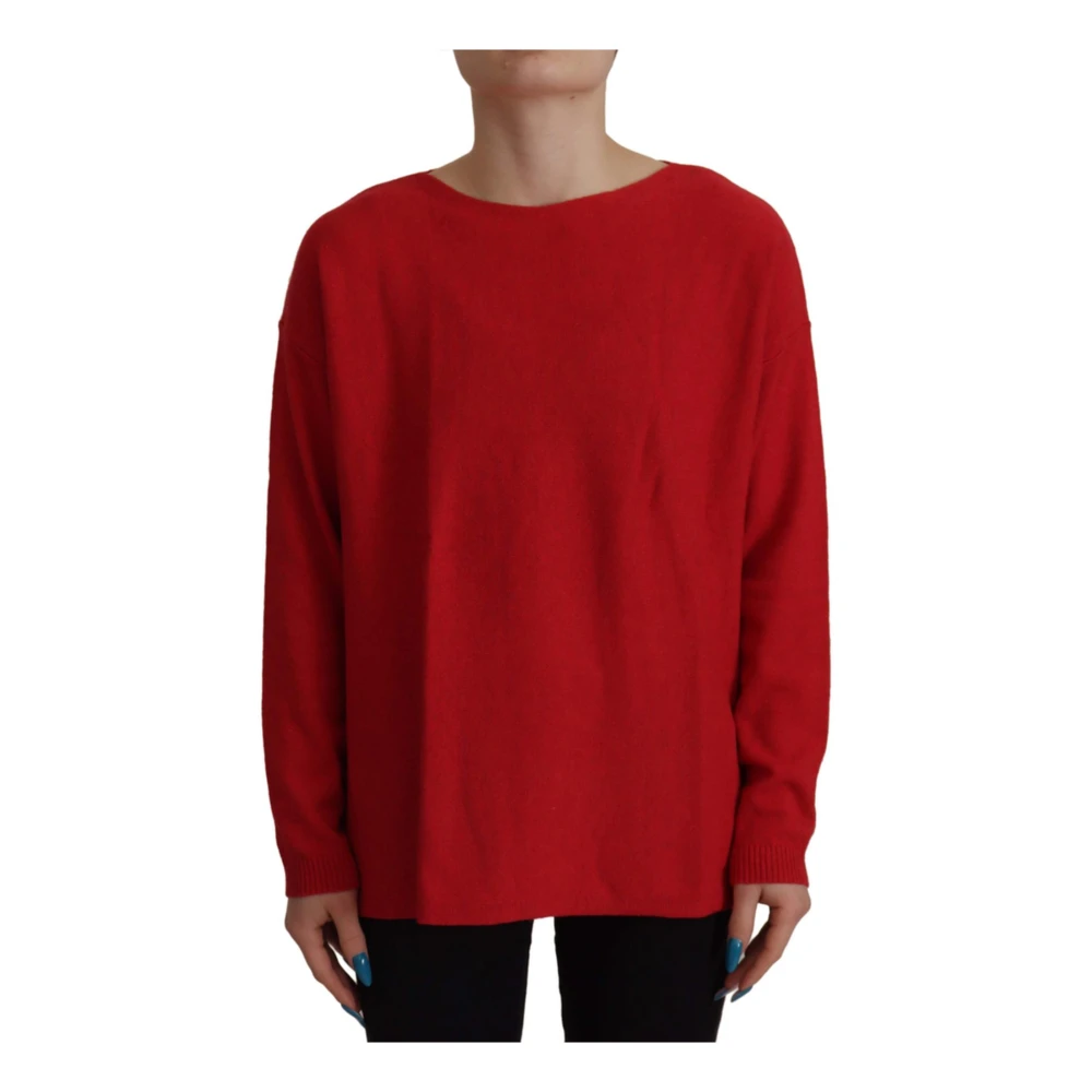 Dolce & Gabbana Women's Red Wool Knit Sweater