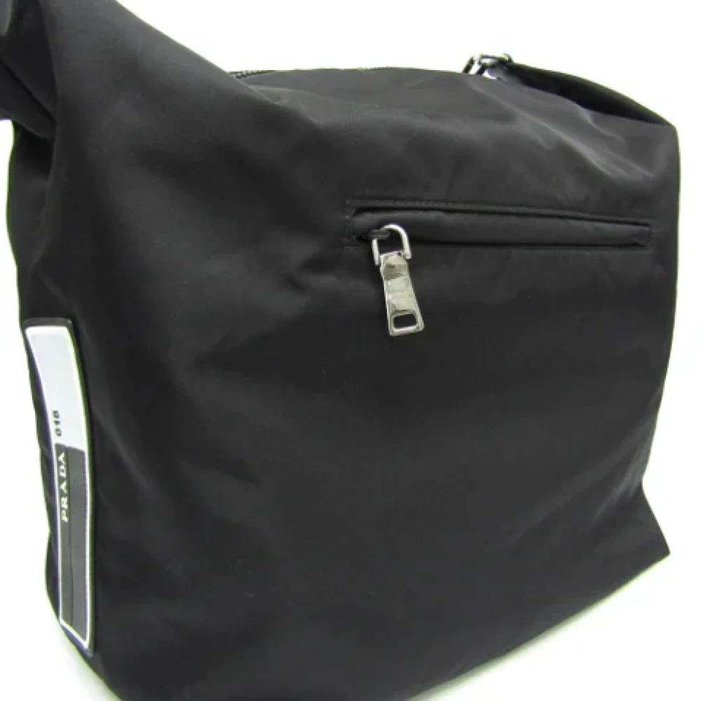 Prada Vintage Pre-owned Nylon shoulder-bags Black Dames