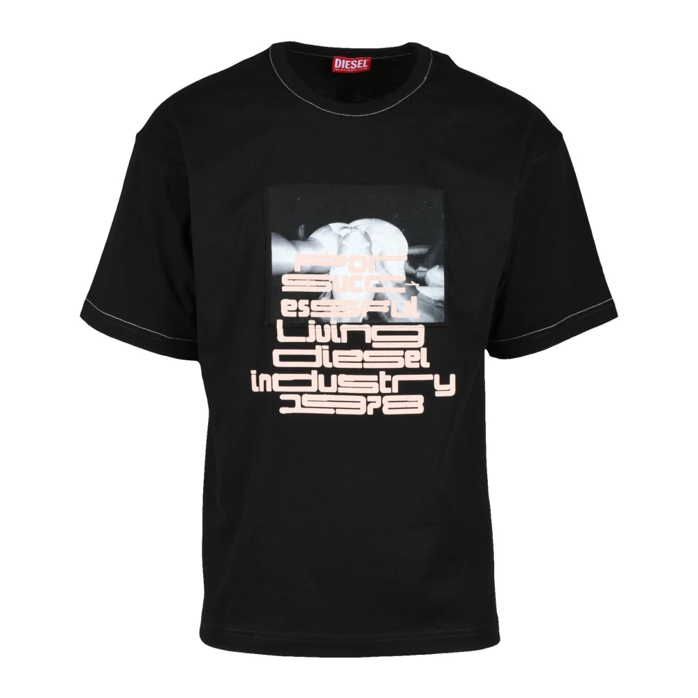 Diesel Tshirt Black Heren