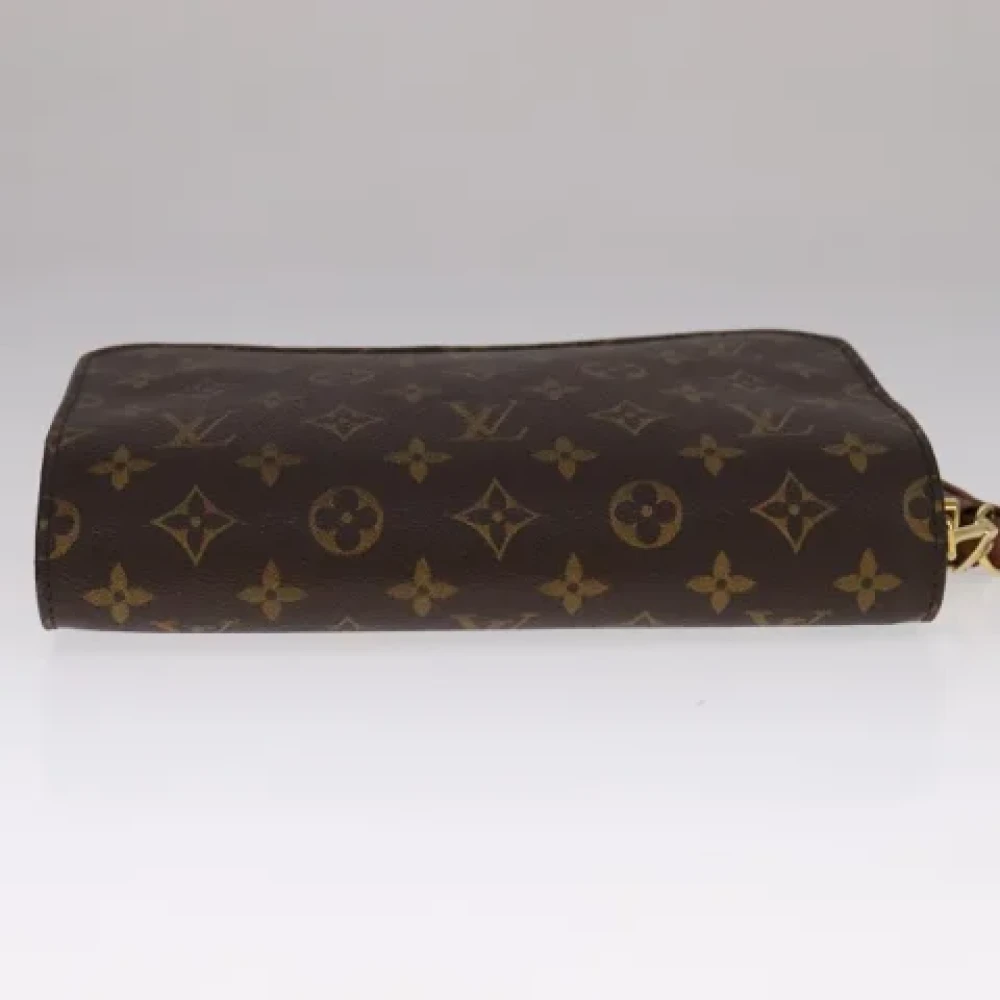 Louis Vuitton Vintage Pre-owned Canvas clutches Brown Dames