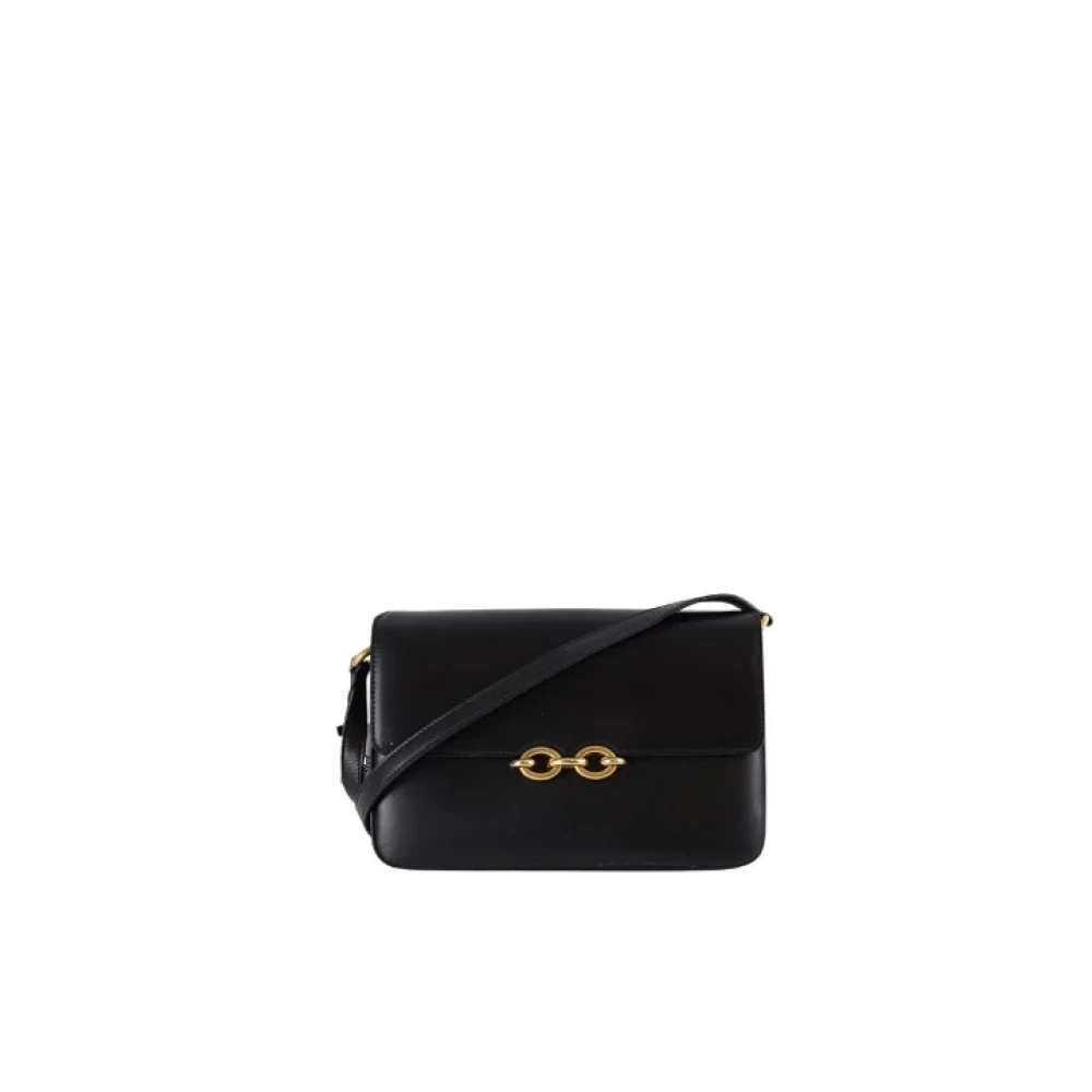 Saint Laurent Vintage Pre-owned Leather shoulder-bags Black Dames