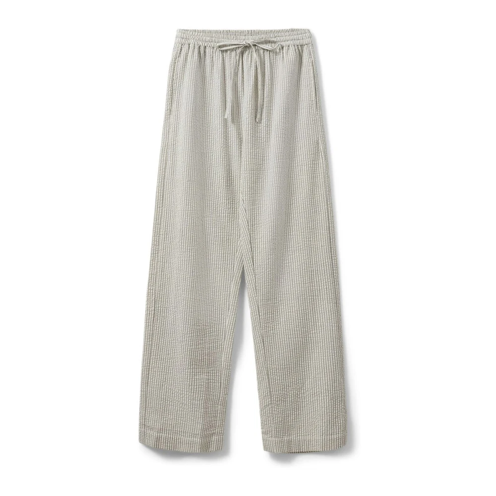 Sofie Schnoor White Antique Wide Leg Trousers - Female - Wide Trousers - Xs - Trousers