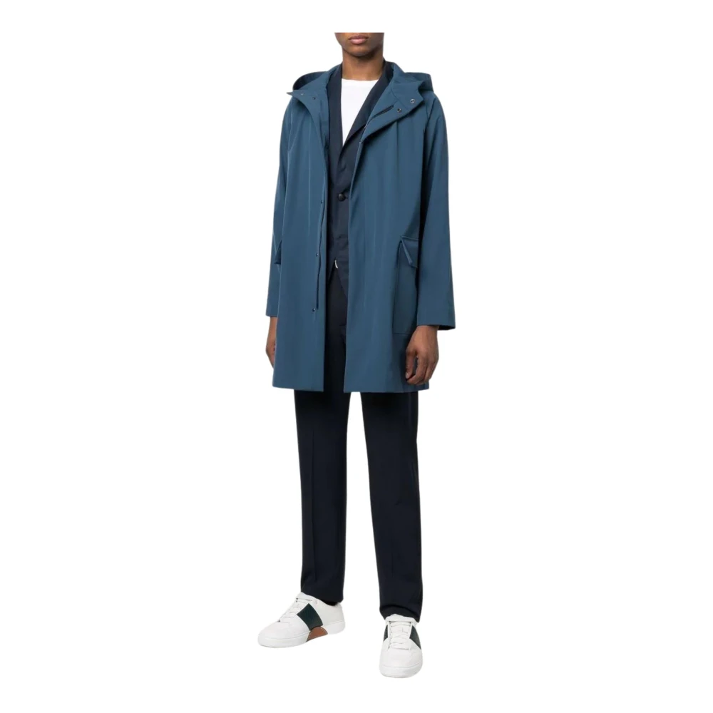 Tagliatore Regenjas Blijf droog in stijl Blue Heren