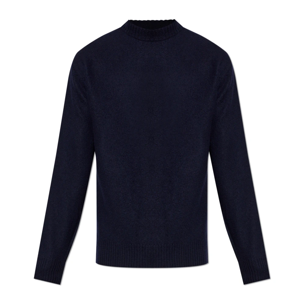 Jil Sander Uomo Blu - Maglione In Lana Girocollo - Knitwear - L