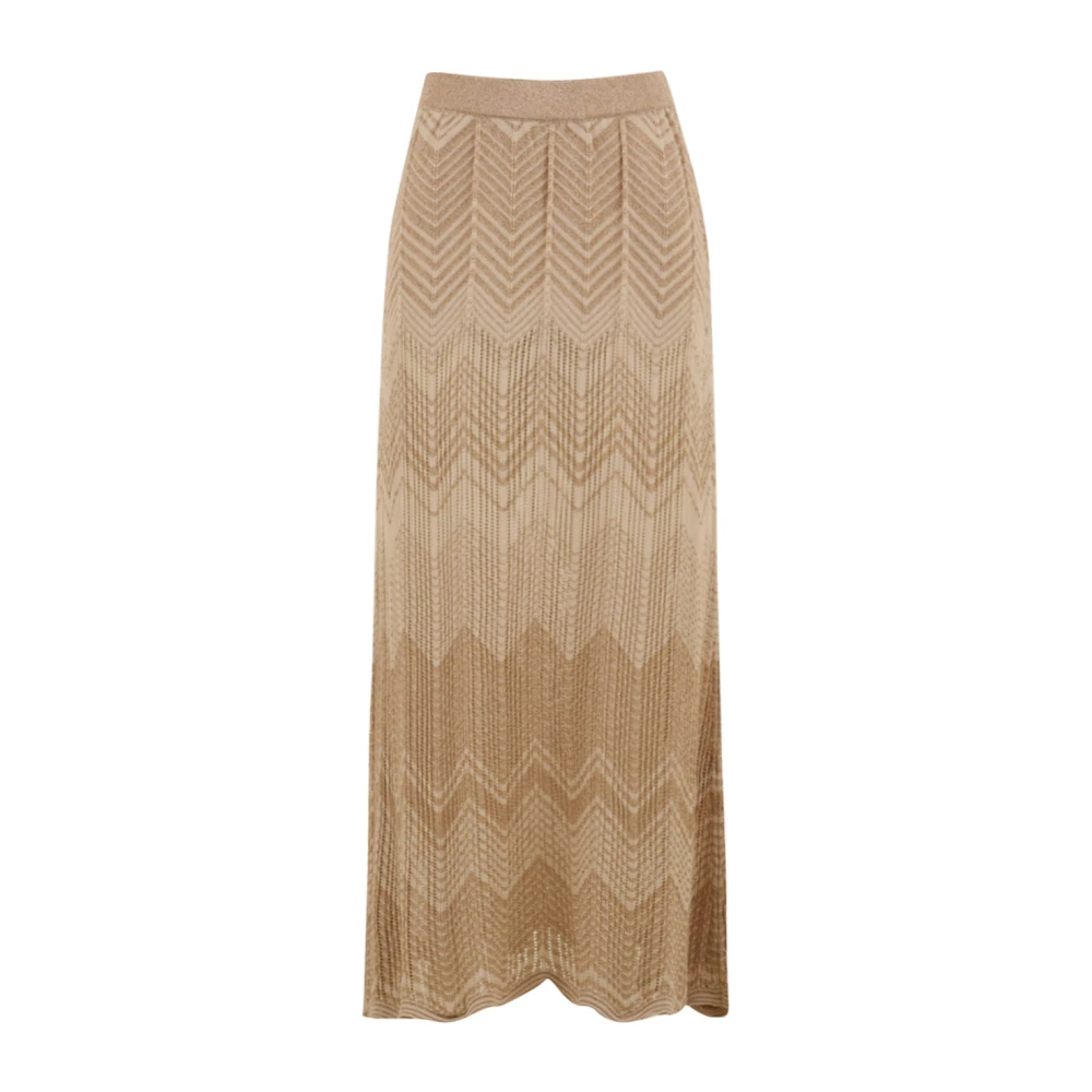 Akep Vrouw Beige Zig Zag Rok