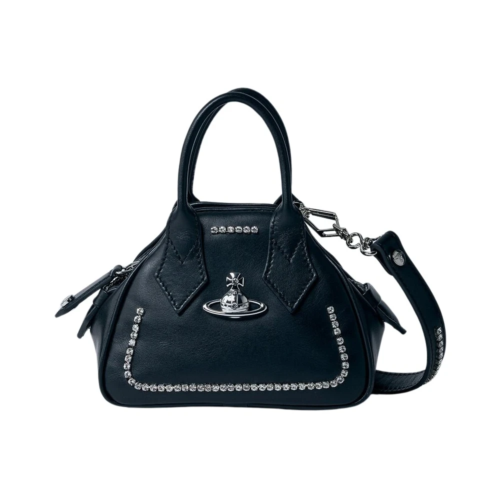 Vivienne Westwood Women's Black Yasmine Handbag In Saffiano Leather