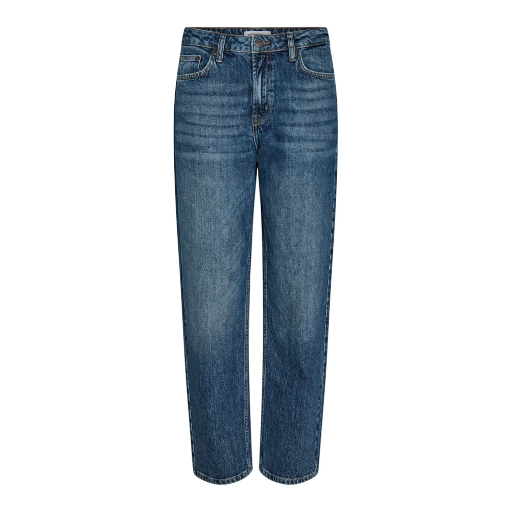 Co'couture Women's Blue Straight Fit Jeans, L, Denim Hip Jeans