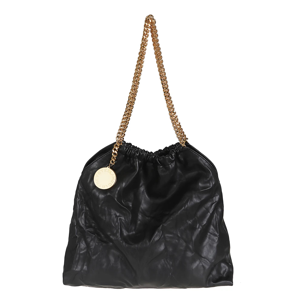 Stella Mccartney Damen Schwarz Falabella Medium Drawstring Bag