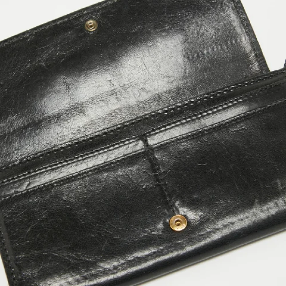 Chloé Pre-owned Leather wallets Black Dames