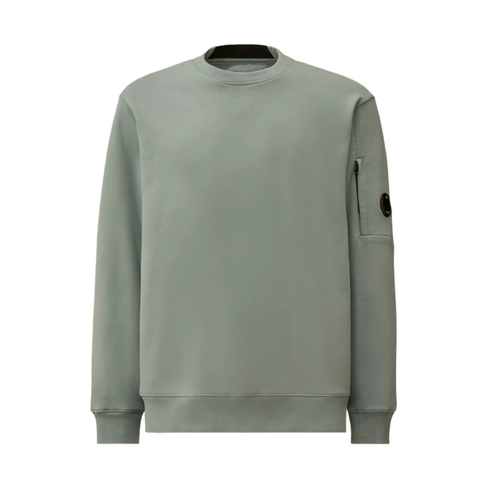 C.p. Company Men's Gray Cotton Crewneck Sweatshirt - Sweatshirts - M - Sweatshirts & Hoodies