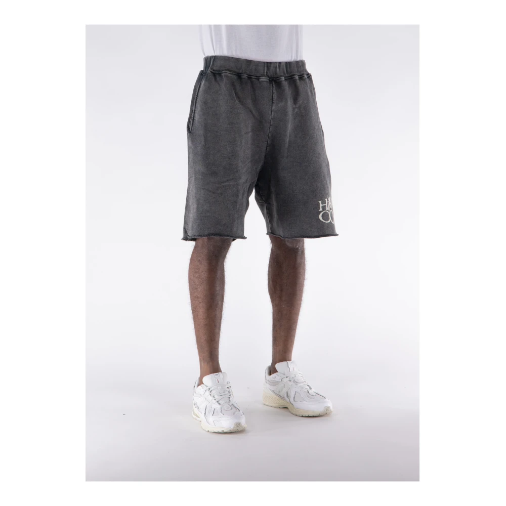 Aries Vintage Denim Shorts Gray Heren