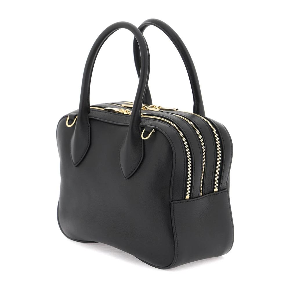 Salvatore Ferragamo Stervormige leren handtas Black Dames