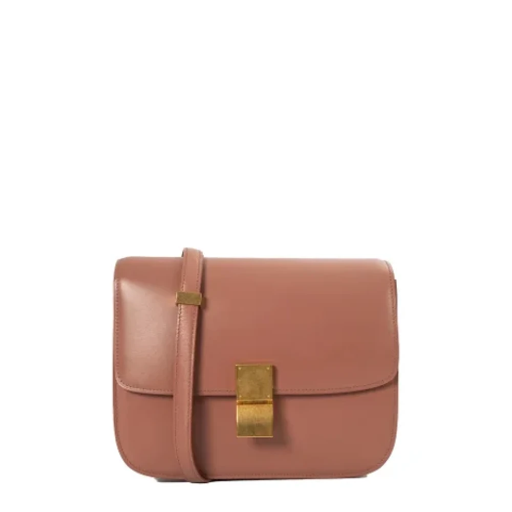 Celine Vintage Pre-owned Leather celine-bags Pink Dames
