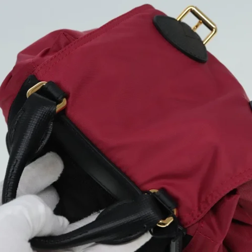 Burberry Vintage Pre-owned Nylon backpacks Pink Dames