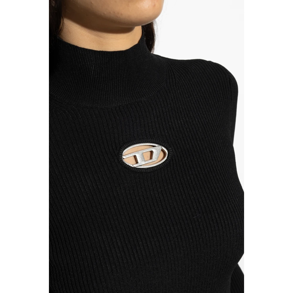Diesel Turtleneck M-Valari-Tn Black Dames