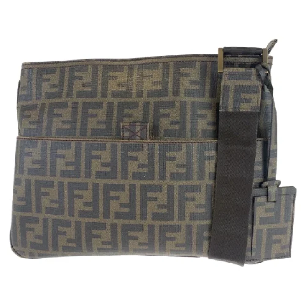 Fendi Vintage Pre-owned Canvas fendi-bags Brown Heren