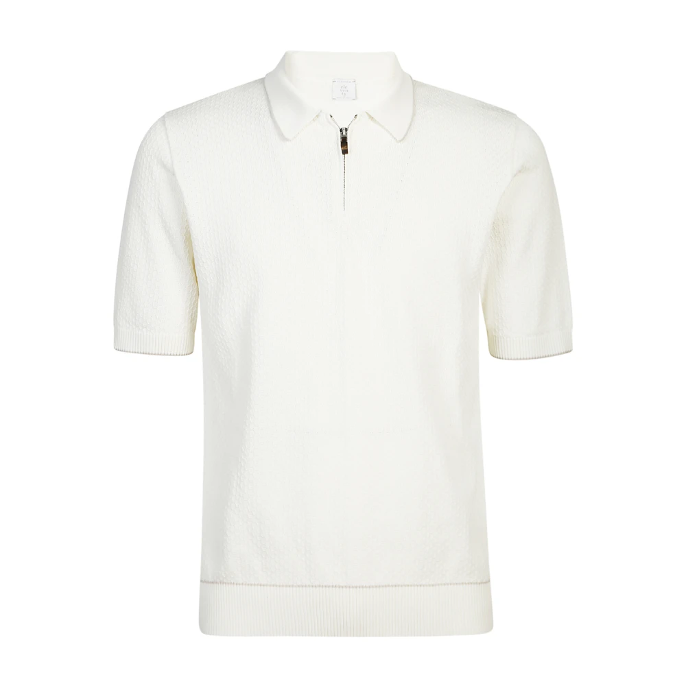 Eleventy Klassiek Polo Shirt voor Mannen Beige Heren