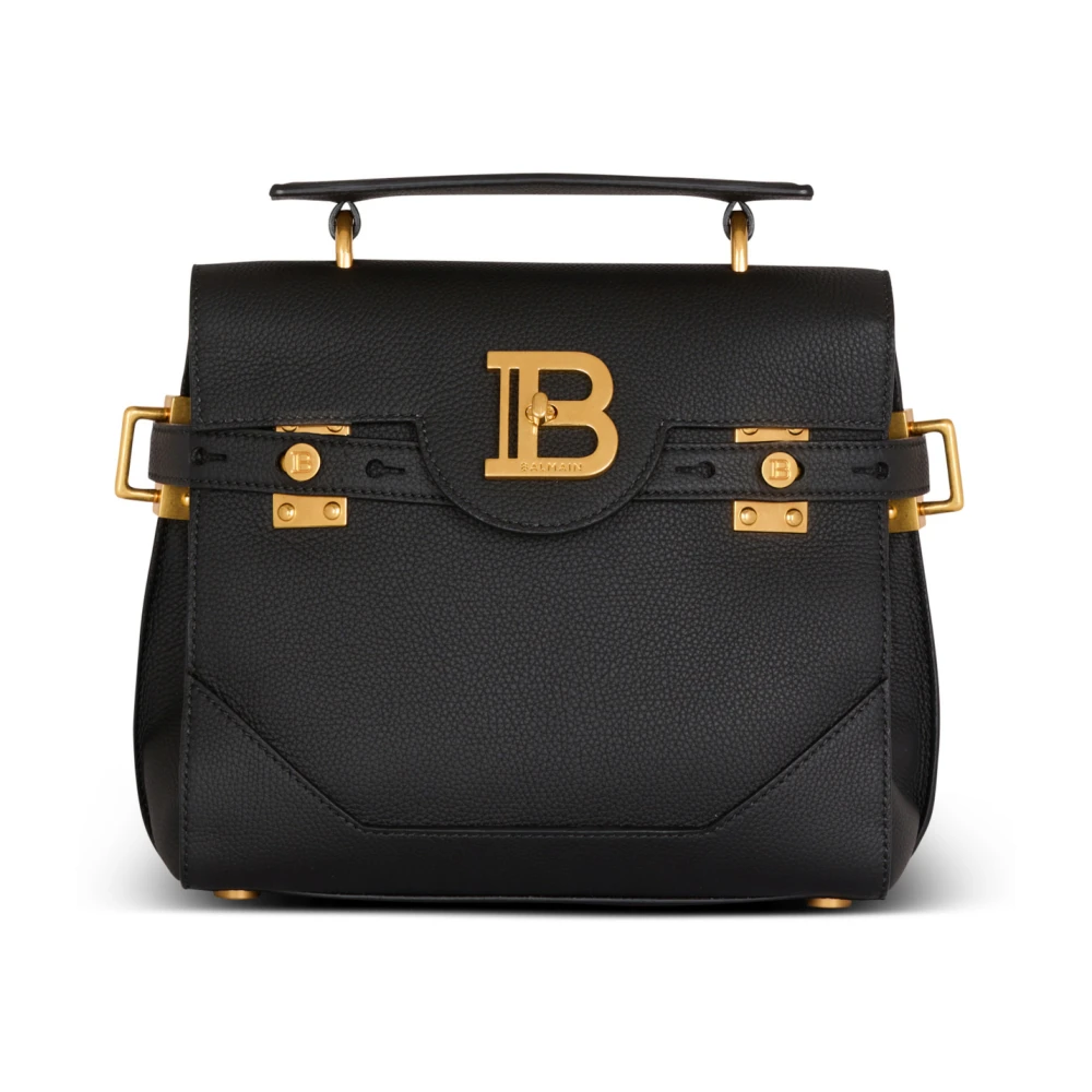 Balmain B-Buzz 23 korrelige leren tas Black Dames