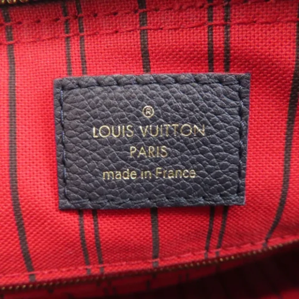 Louis Vuitton Vintage Pre-owned Leather travel-bags Blue Dames