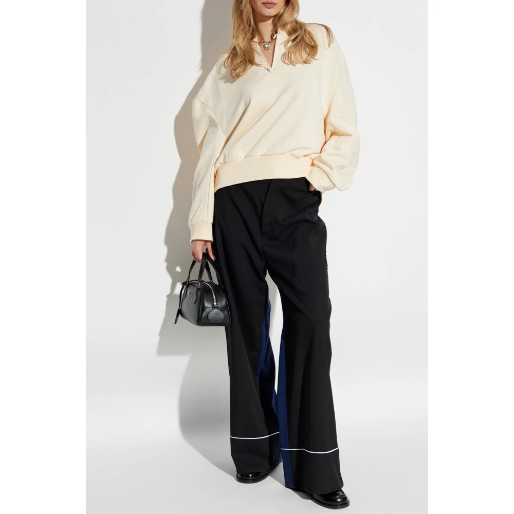 Marni Sweatshirt met logo Beige Dames