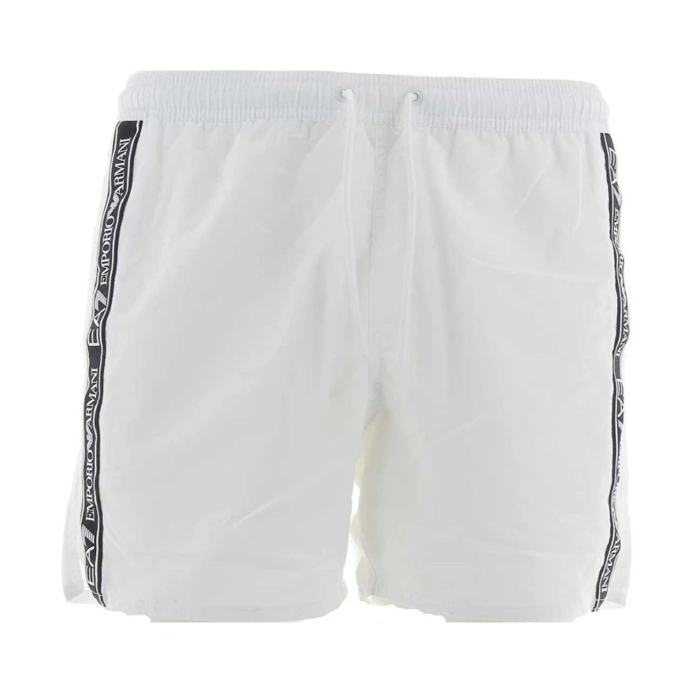 Emporio Armani Ea7 Men's White Beachwear By Ea7