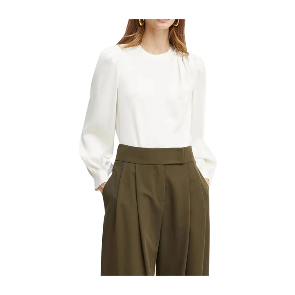 Guess Grace Gedrapeerde Blouse White Dames