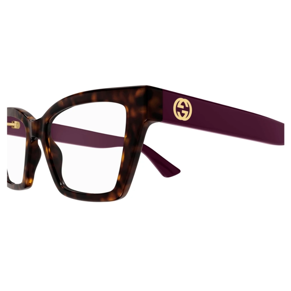 Gucci Minimalistische Cat-Eye Zonnebril Glamour Stijl Brown Unisex