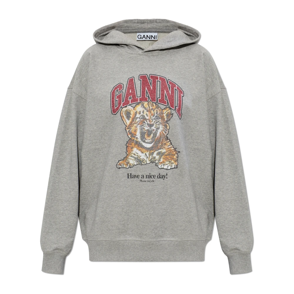 Ganni Donna Grigio Felpe, 2XS, New,