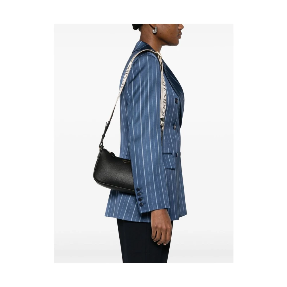 Emporio Armani Zwarte Schoudertas met Toprits Black Dames