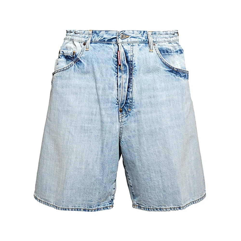 Dsquared2 Casual Denim Shorts voor Mannen Blue Heren
