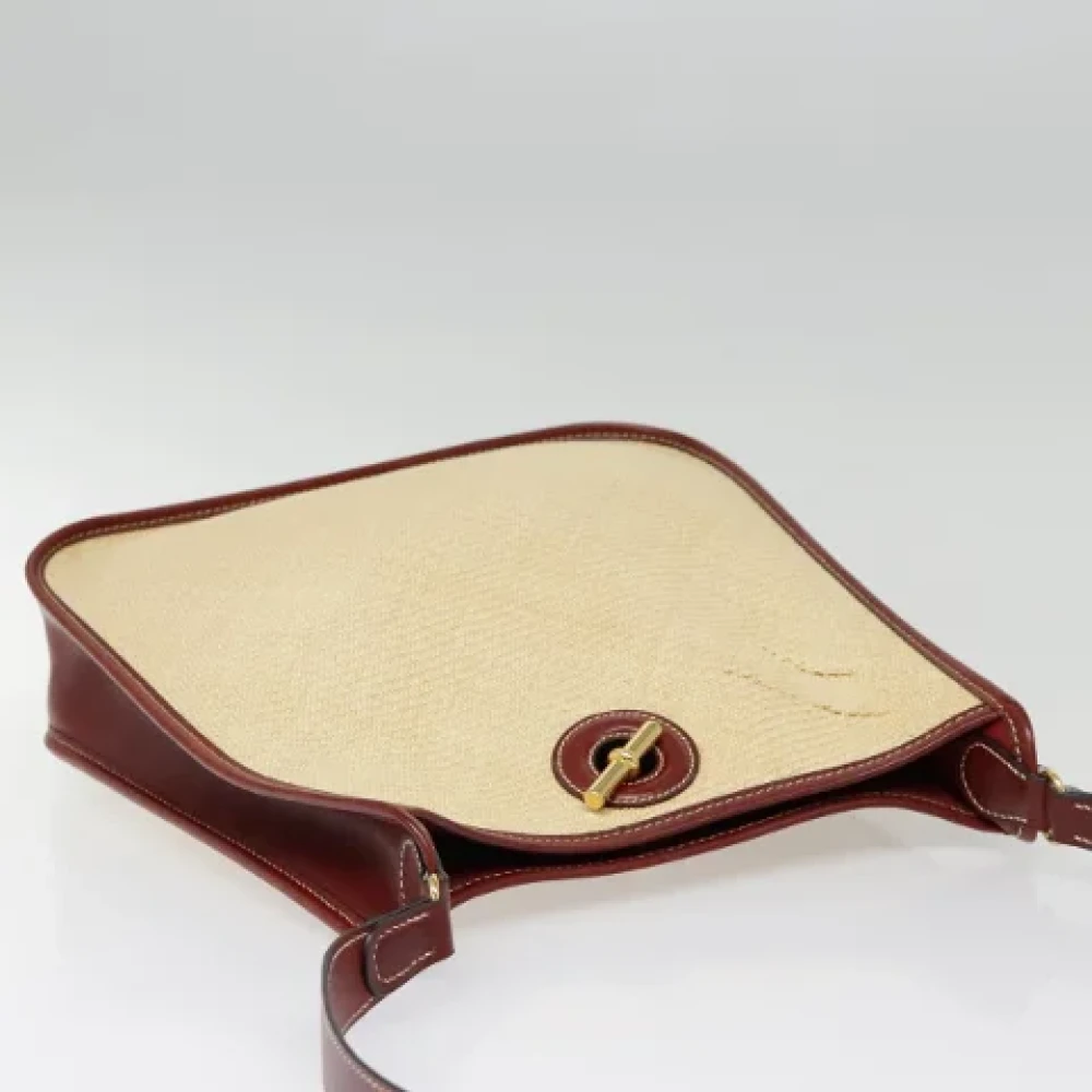 Hermès Vintage Pre-owned Fabric shoulder-bags Beige Dames